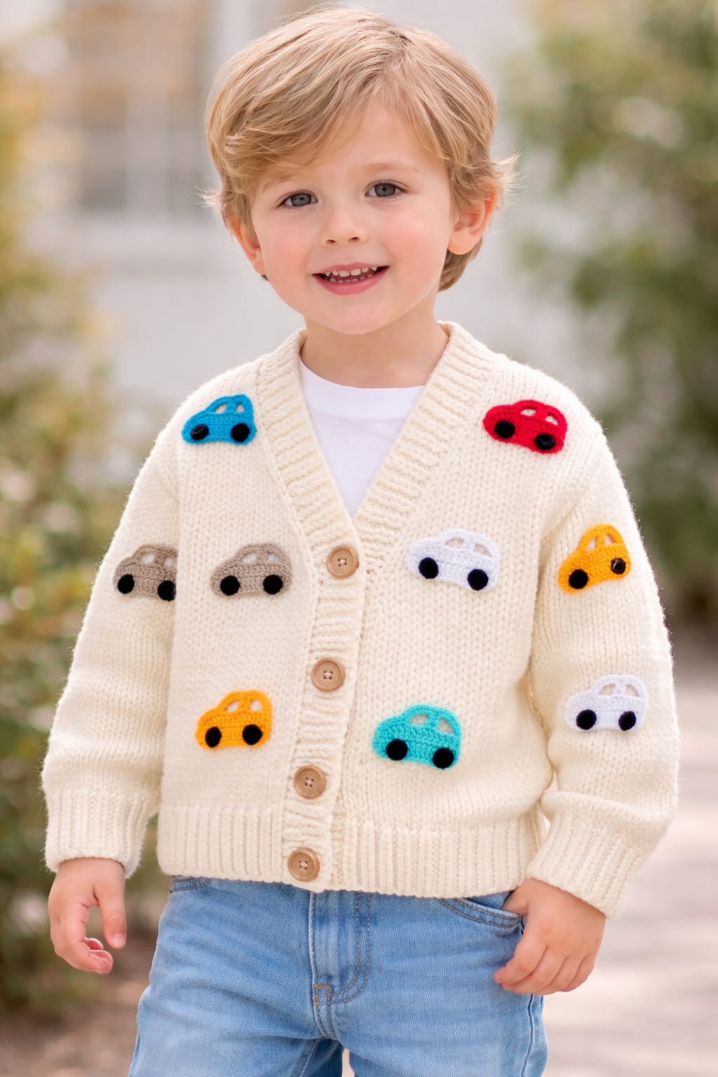 Car Cardigan -  Cream