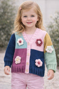 Block Floral Cardigan