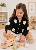 Black Daisy Cardigan