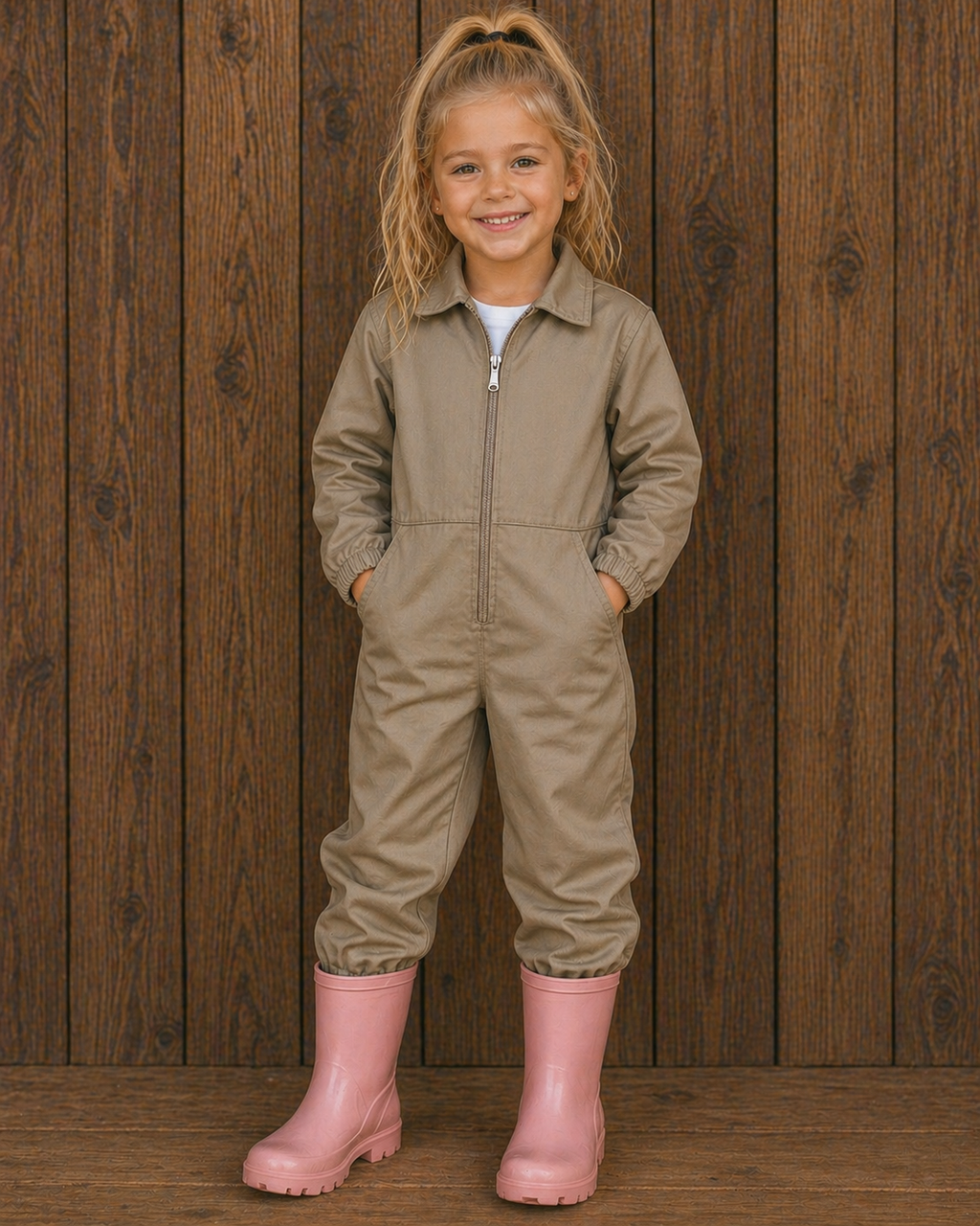 Dark Khaki Overall - unisex
