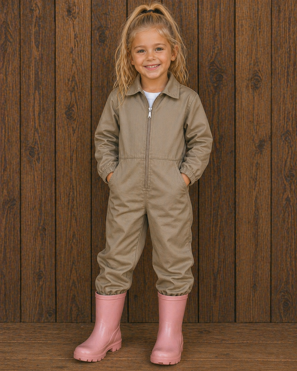 Dark Khaki Overall - unisex
