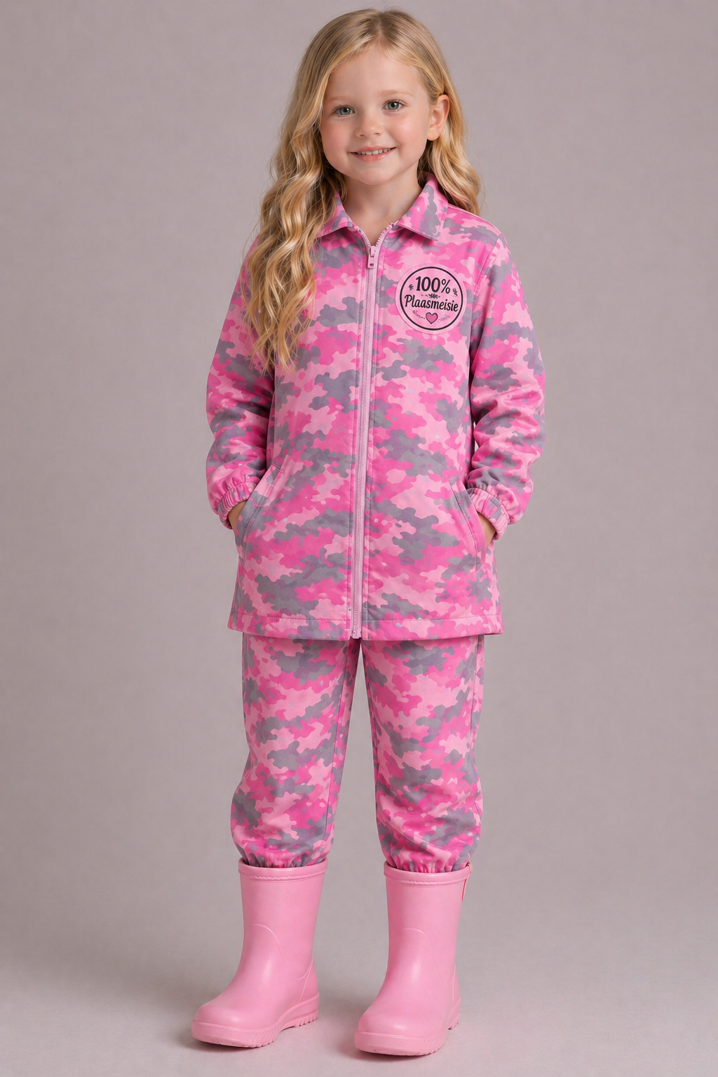 Pink Camo 2 piece Overall