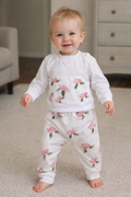 White Handpainted Rose Tracksuit