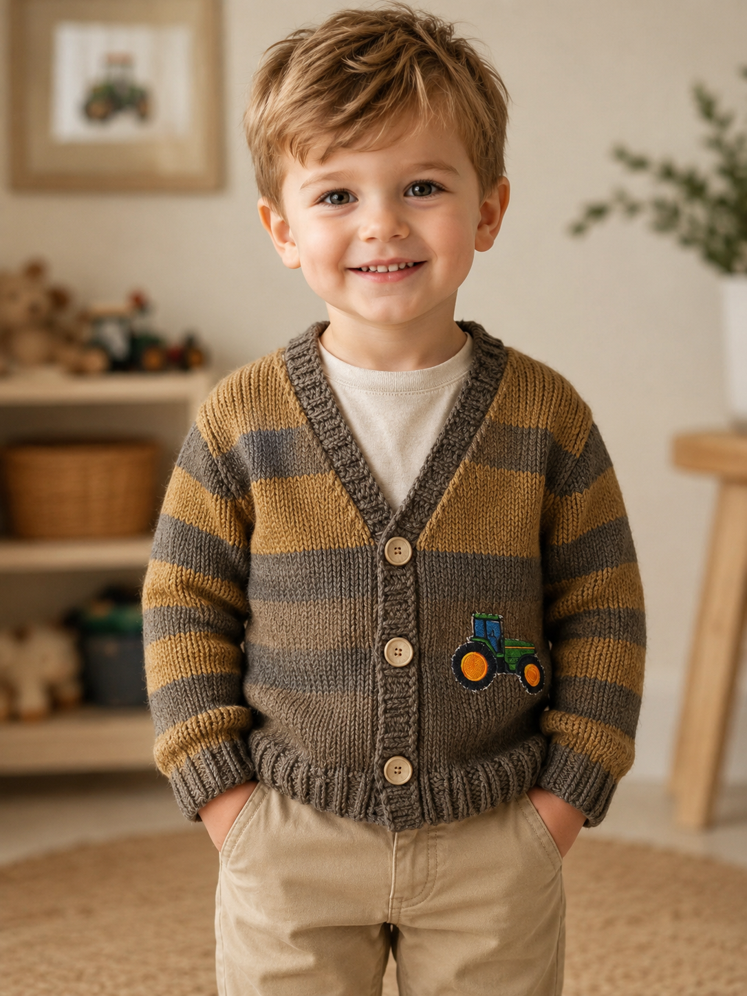 Little Tractor Cardigan